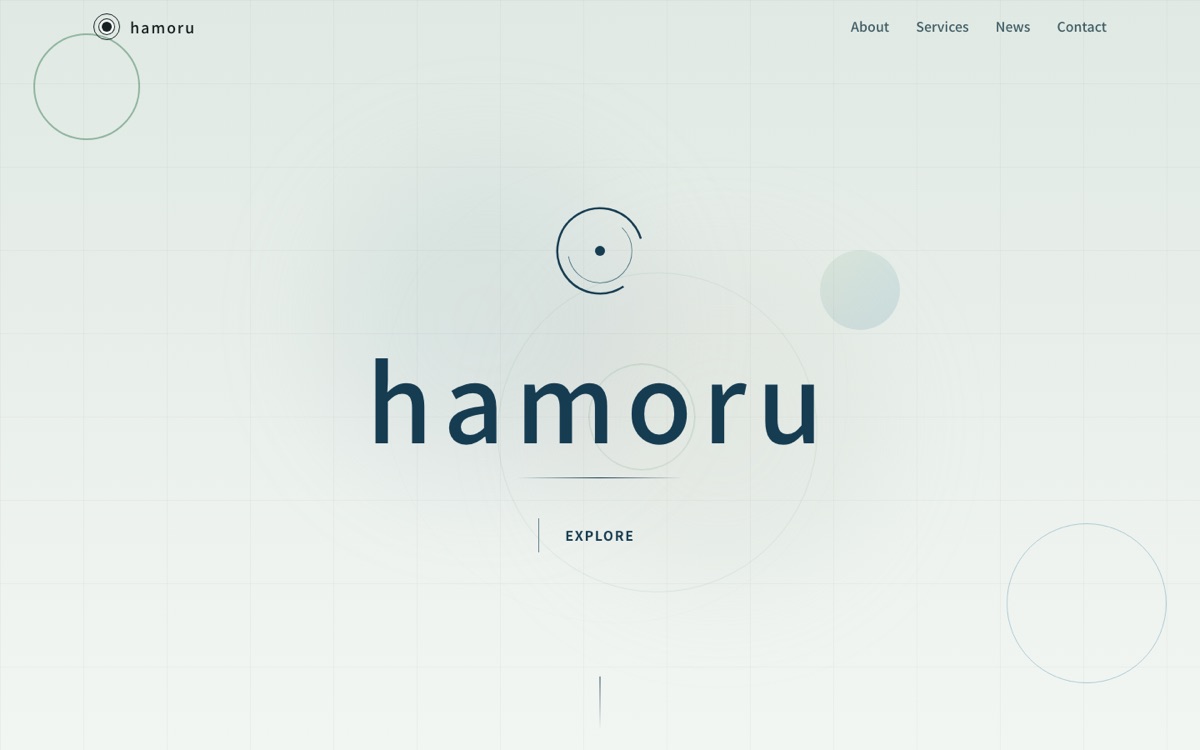 制作実績：hamoru のホームページ